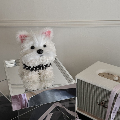 Cute Puppy Shape Preserved Flower