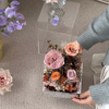 Small Square Box Rose Bouquet Preserved Flowers