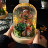Christmas Gingerbread Man Glowing Preserved Flower