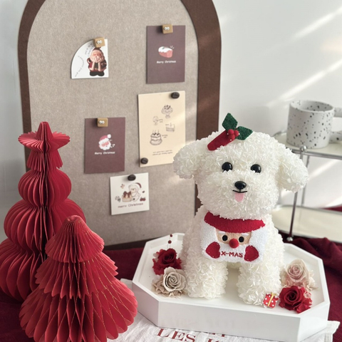 Maltese Dog Limited Edition Preserved Flower