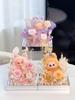 Valentine's Day New Pink Labubu Doll Garden Flower Box Eternal Flower Home Decor