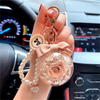 Pearl Chain Rose Eternal Flower Keychain Holiday Gift DIY Accessories Valentine's Day Gift Women's Flower Ball