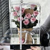 Rose Covenant Square Transparent Acrylic Mirror Eternal Flower Hugging Bucket Gift Box Home Decor