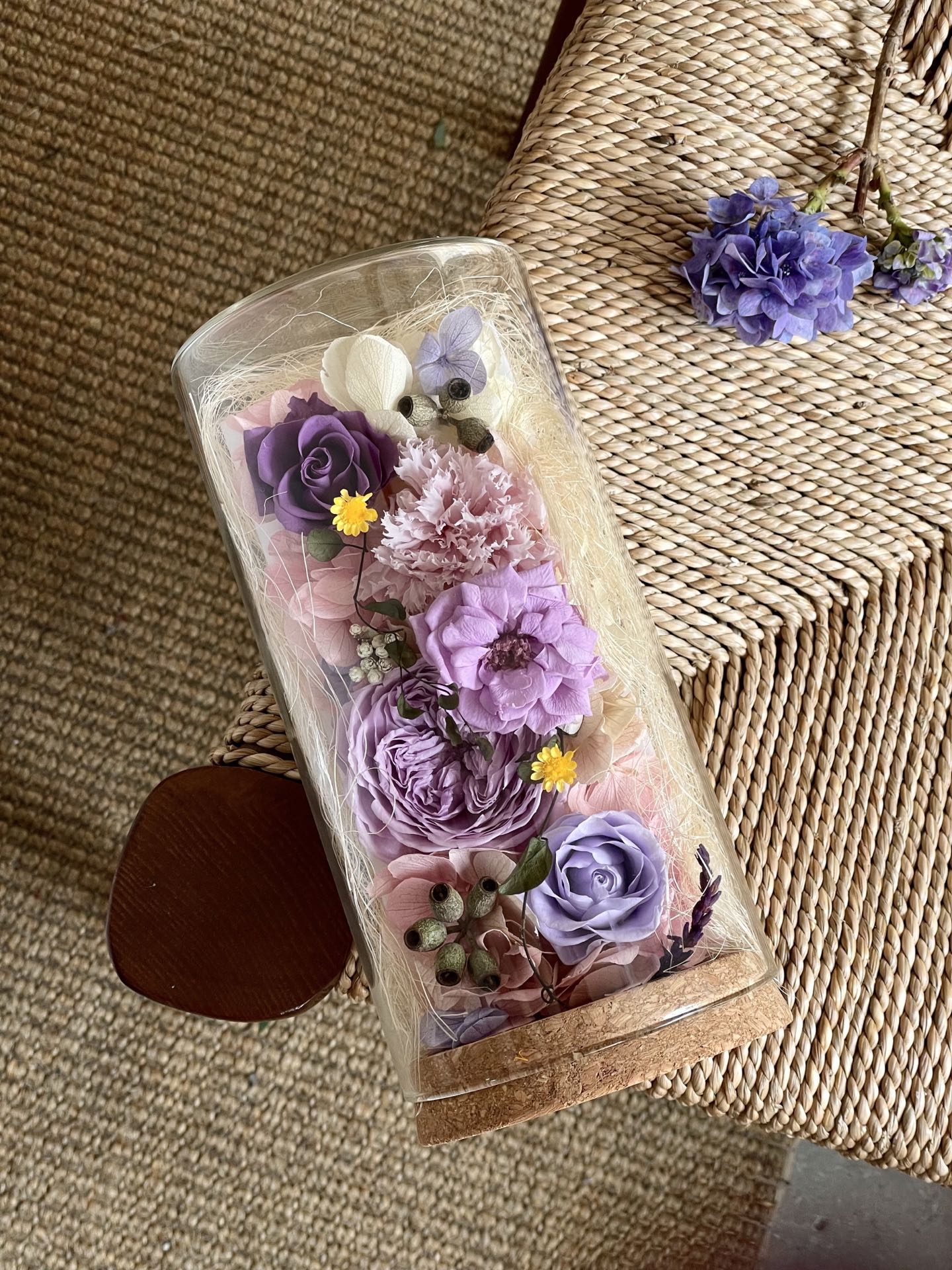 Wedding decoration preserved floral arrangements