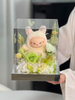 New Cute Labubu Garden Acrylic Eternal Flower Doll Gift Box Decoration Labubu Doll Valentine's Day Gift Finished Product