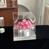 Bow Rose Hug Bucket Preserved Flower