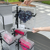 Corrugated Square Box Heart Preserved Flower