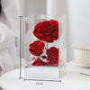 Eternal Love Flower Acrylic Gift Box Decoration Real Rose Valentine's Day Confession Gift for Girlfriend Anniversary Christmas
