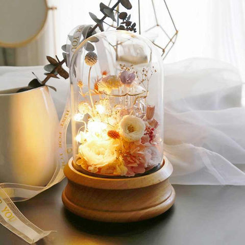 New Rose Eternal Flower Music Box Clockwork Music Box Bluetooth Speaker Valentine's Day Gift