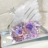 Swan Shape Acrylic Rose Preserved Flower