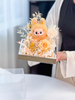 New Cute Labubu Garden Acrylic Eternal Flower Doll Gift Box Decoration Labubu Doll Valentine's Day Gift Finished Product