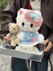 Super Cute HelloKitty Cat Eternal Flower Gift Box for Girls Cute Eternal Flower Home Decor