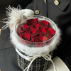 Chanel Style Rose Hug Bucket Preserved Flower