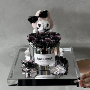 My Melody Doll Rose Hug Bucket Preserved Flower