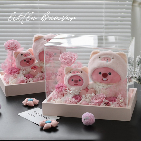 Loopy Double Plush Toy Preserved Flower