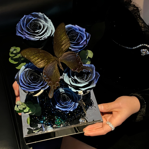 Butterfly Rose Landscape Preserved Flower