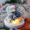 Christmas Ball Glass Dome Preserved Flower