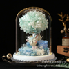 Hydrangea Series Glass Cover Preserved Flower