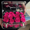 Valentine's Day Transparent Acrylic Luggage Rose Eternal Flower Girlfriend Best Friend Birthday Confession Gift