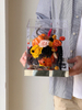 Halloween Pumpkin Garden Eternal Flower Gift Box Doll Bouquet Gift for Boys And Girls
