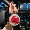 Eternal Flower Ball Rose Gift Keychain High-end Goddess Style Car Pendant