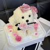 Rose Puppy Hydrangea Macrophylla Preserved Flower Teddy Doll