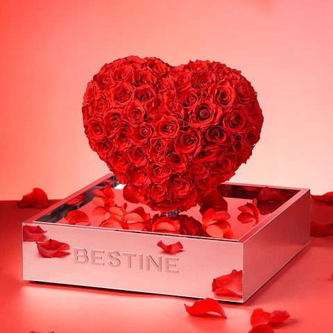 New Bluetooth Speaker Base 3D Love Eternal Rose Flower Gift Box Valentine's Day Gift