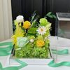 Green Acrylic Vegetation Shape Preserved Flower