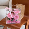 Rose Hand-held Small Square Box Preserved Flower
