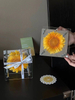 Single Sunflower Small Square Box Preserved Flower